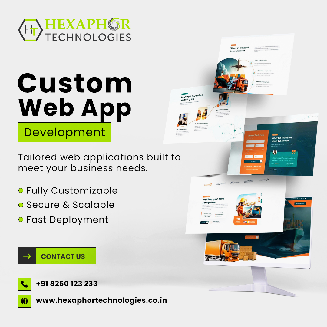 Revolutionize Your Business with Custom Web App Development from Hexaphor Technologies