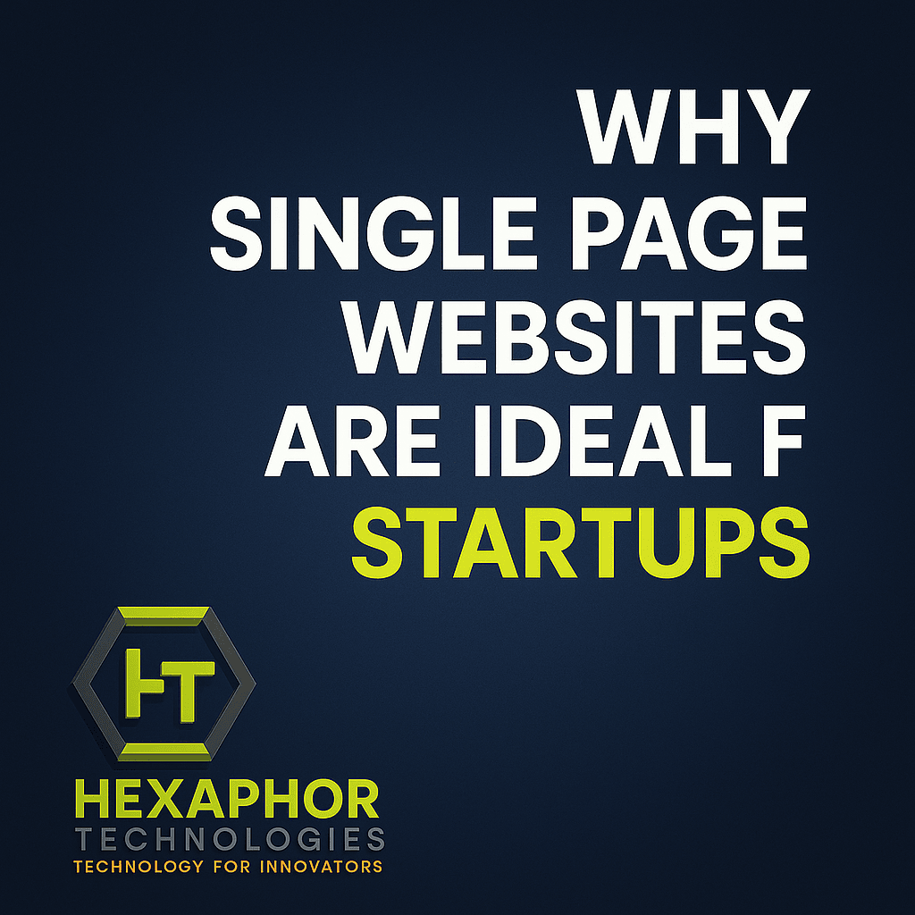 Why Single Page Websites are Ideal for Startups