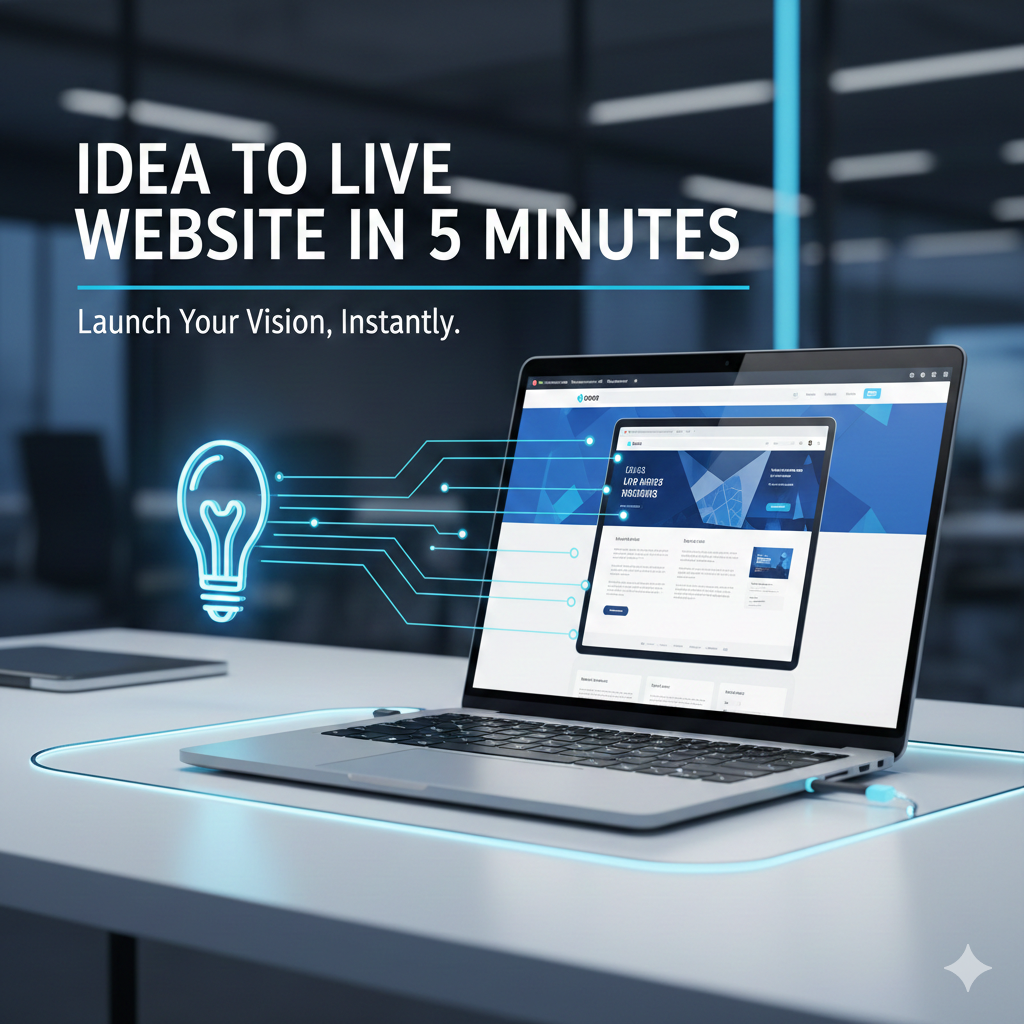 5-Minute Guide: From Idea → Live Website (No Tech Confusion)